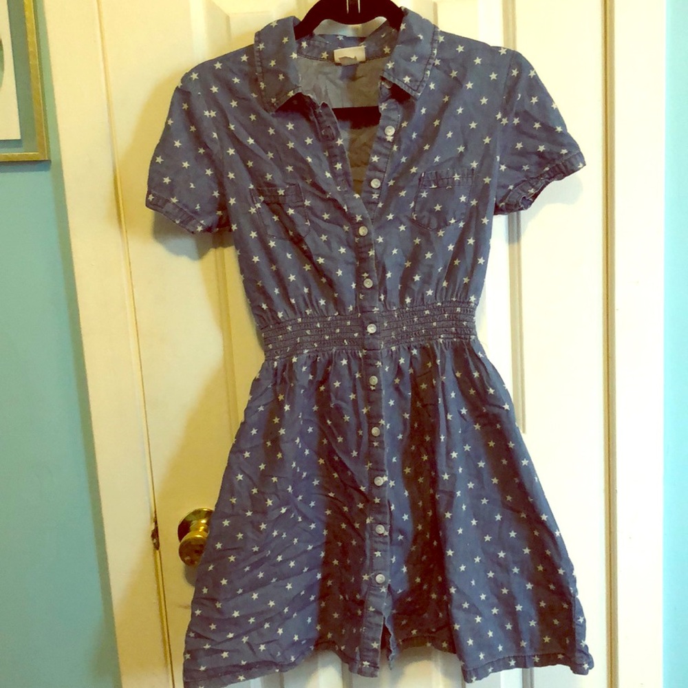 Mossimo Star Pattern Collared Dress